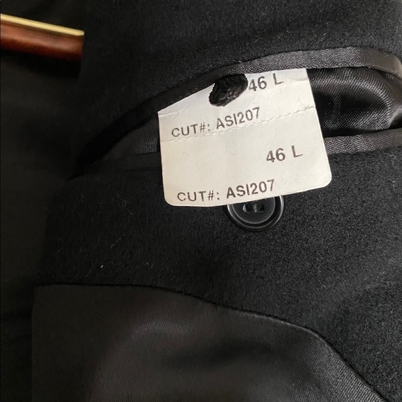 NORDSTROM MENS JACOB SIEGEL LAMBSWOOL COAT 46L - Picture 4 of 13